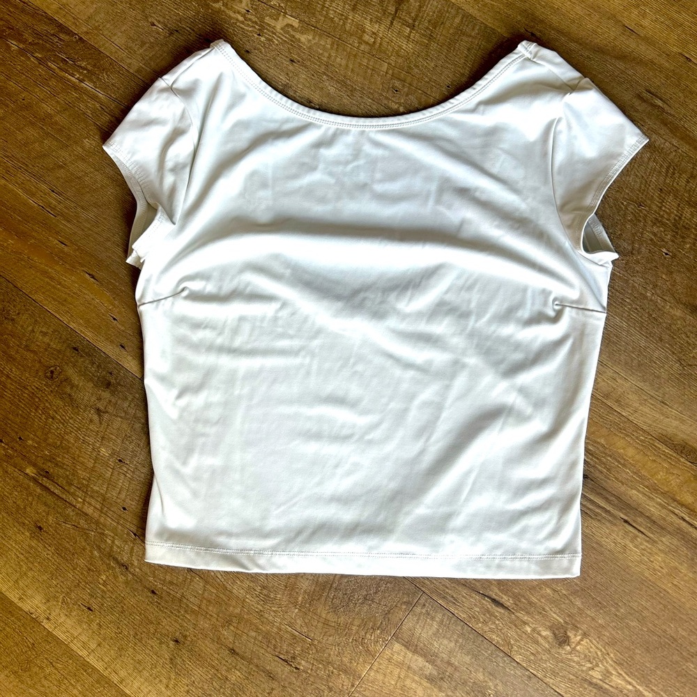Dynamite -White Cropped Shirt – Size Large